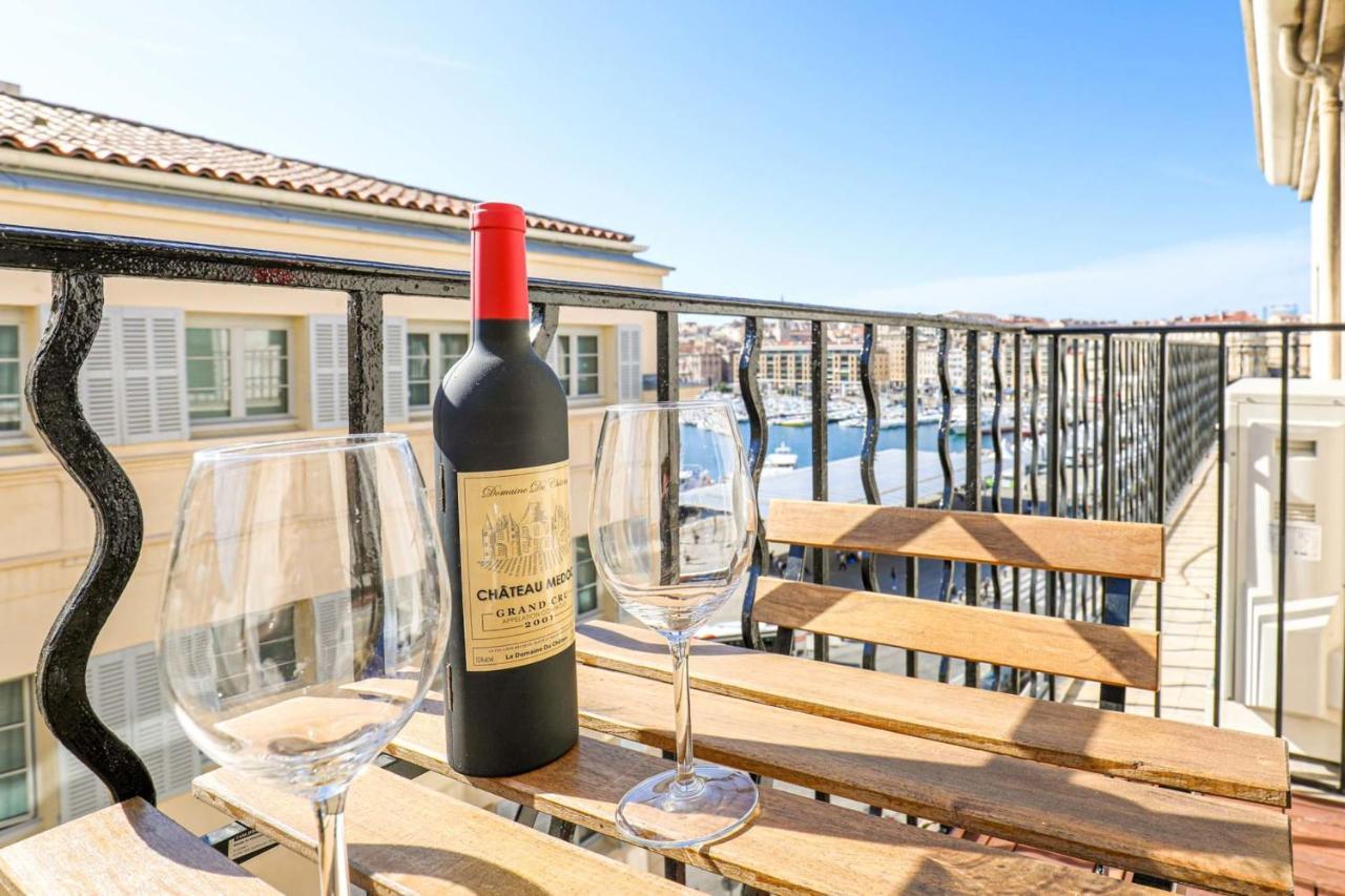 Le Pytheas - Vue Vieux-Port Avec Terrasse Et Clim Appartement Marseilles Buitenkant foto